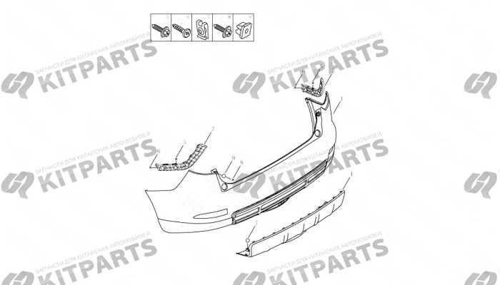 REAR BUMPER Geely Emgrand X7