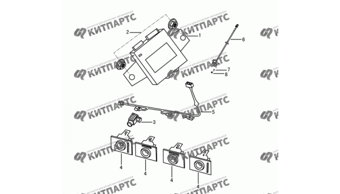 Датчики парковки Dong Feng H30 Cross