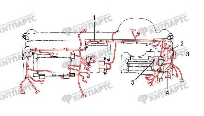 Жгут проводов панели приборов Great Wall Hover H3 New