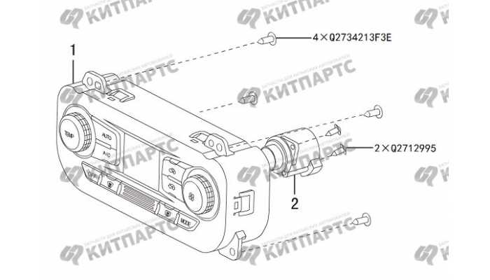 Блок управления климат-контролем Great Wall Hover H3 New