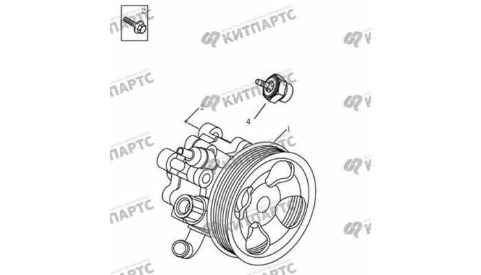 Насос ГУР (двигатель 4G20/4G24) Geely