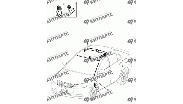 Жгут проводов потолка Geely Emgrand (EC7)