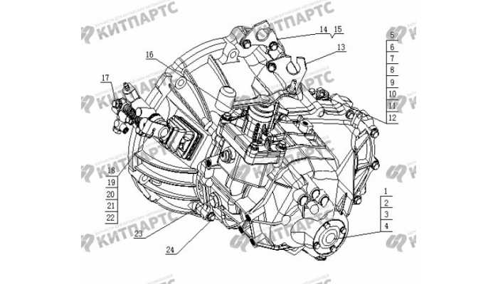 S160G Коробка передач в сборе Geely Otaka (CK)